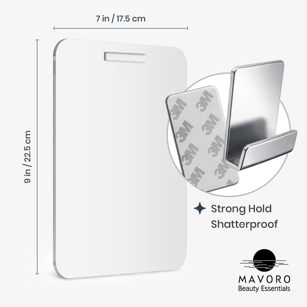 Miroir Mavoro polyvalent utilisable dans vestiaire, porte ou espace de travail.