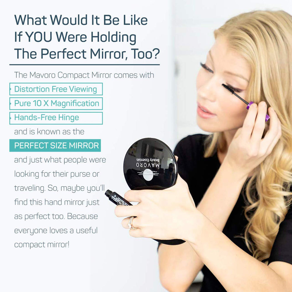 Mavoro étui velours pour miroir double-face, protection élégante