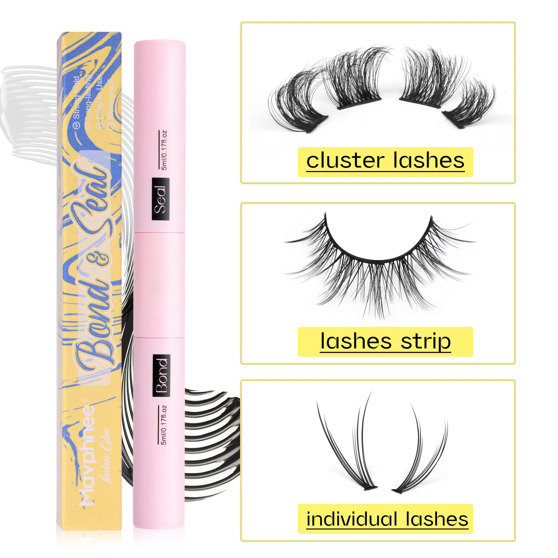 Mavphnee brosse d'application précise pour chaque cil