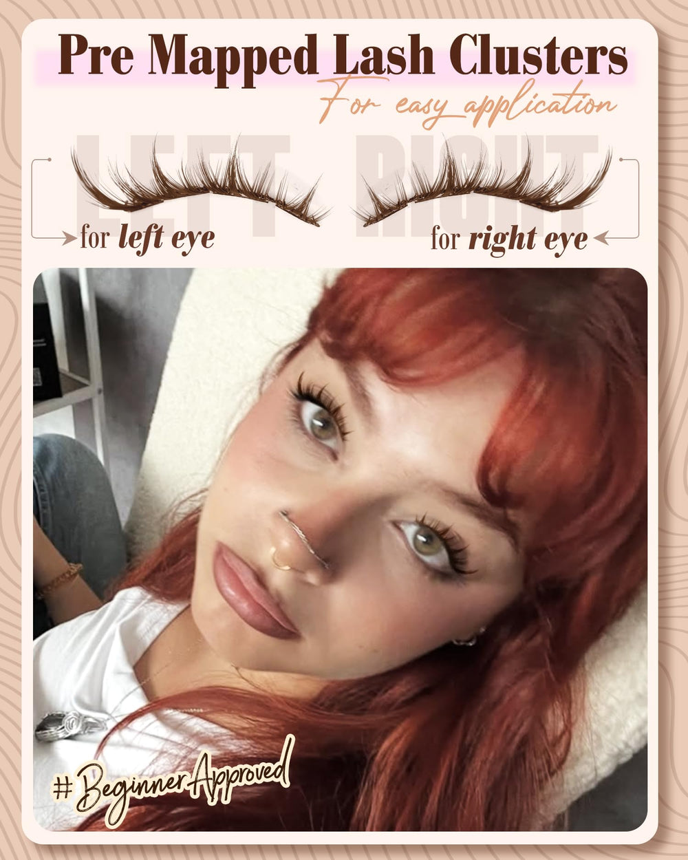 Mavphnee cils brun automne teinte chaude pour look réconfortant