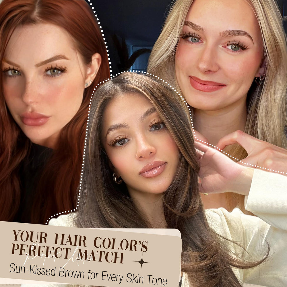Mavphnee cils clusters brun c-curly pour un regard ouvert toute la journée