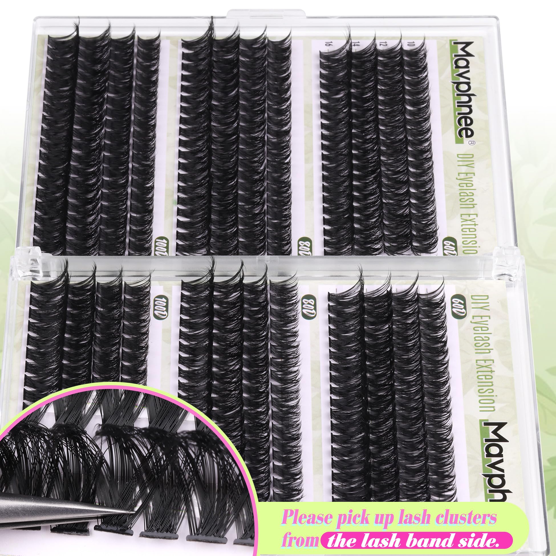Mavphnee Cils D-Curly boucle parfaite pour une tenue durable.