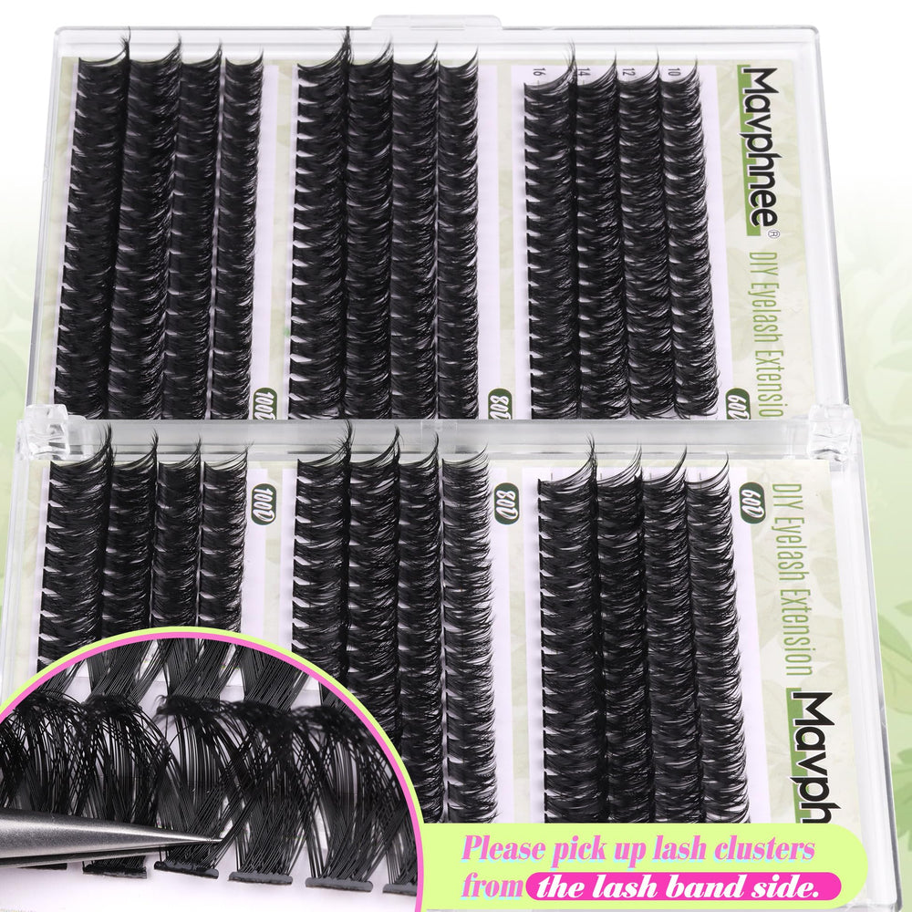 Mavphnee Cils D-Curly boucle parfaite pour une tenue durable.