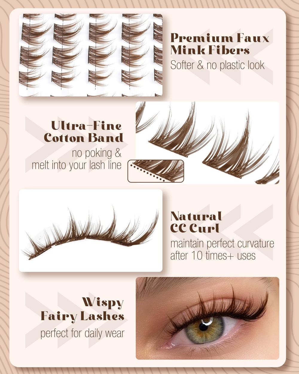 Mavphnee cils kit faux-cils à faire soi-même, rapide
