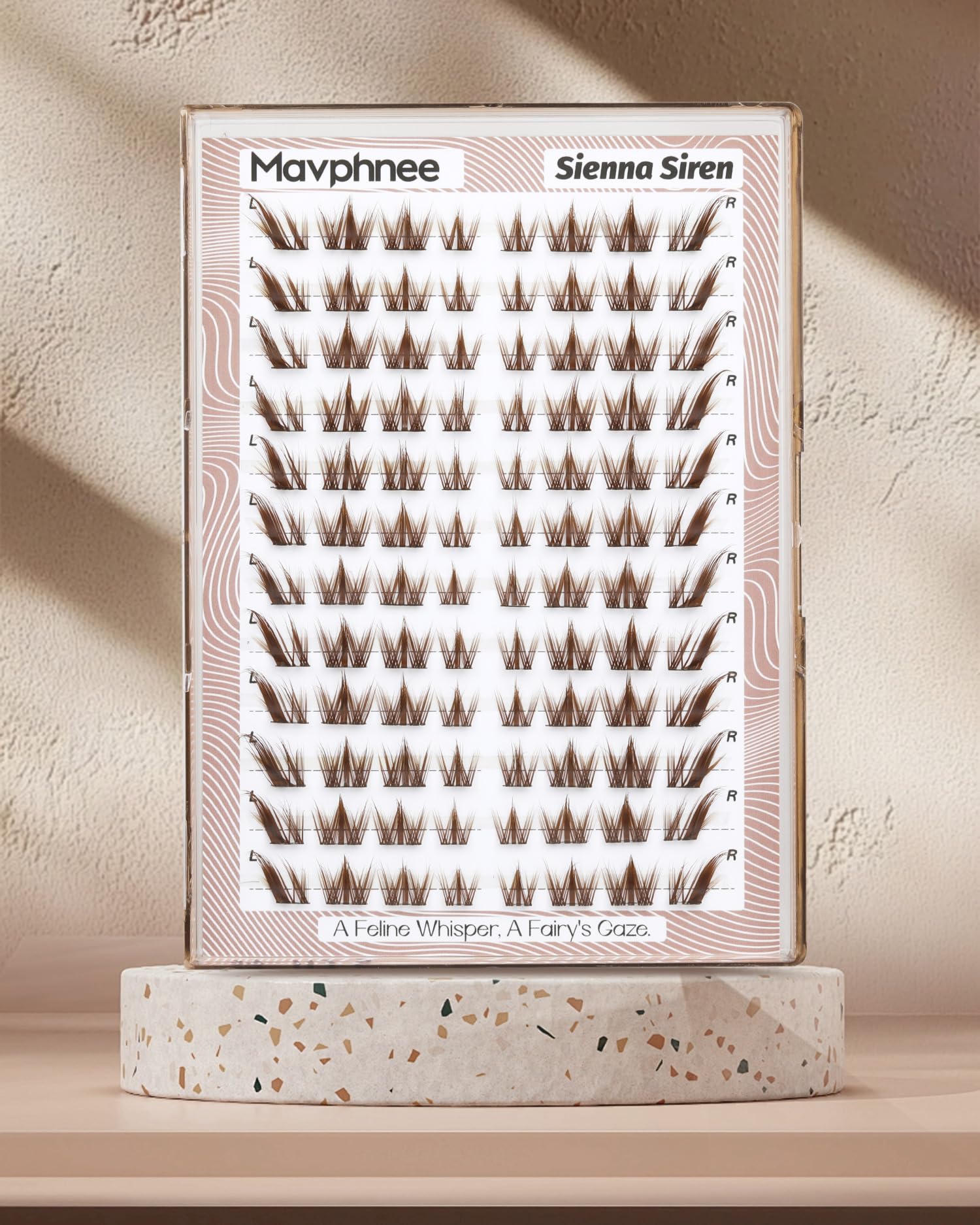 Mavphnee cils look salon symétrique, magnifie le regard