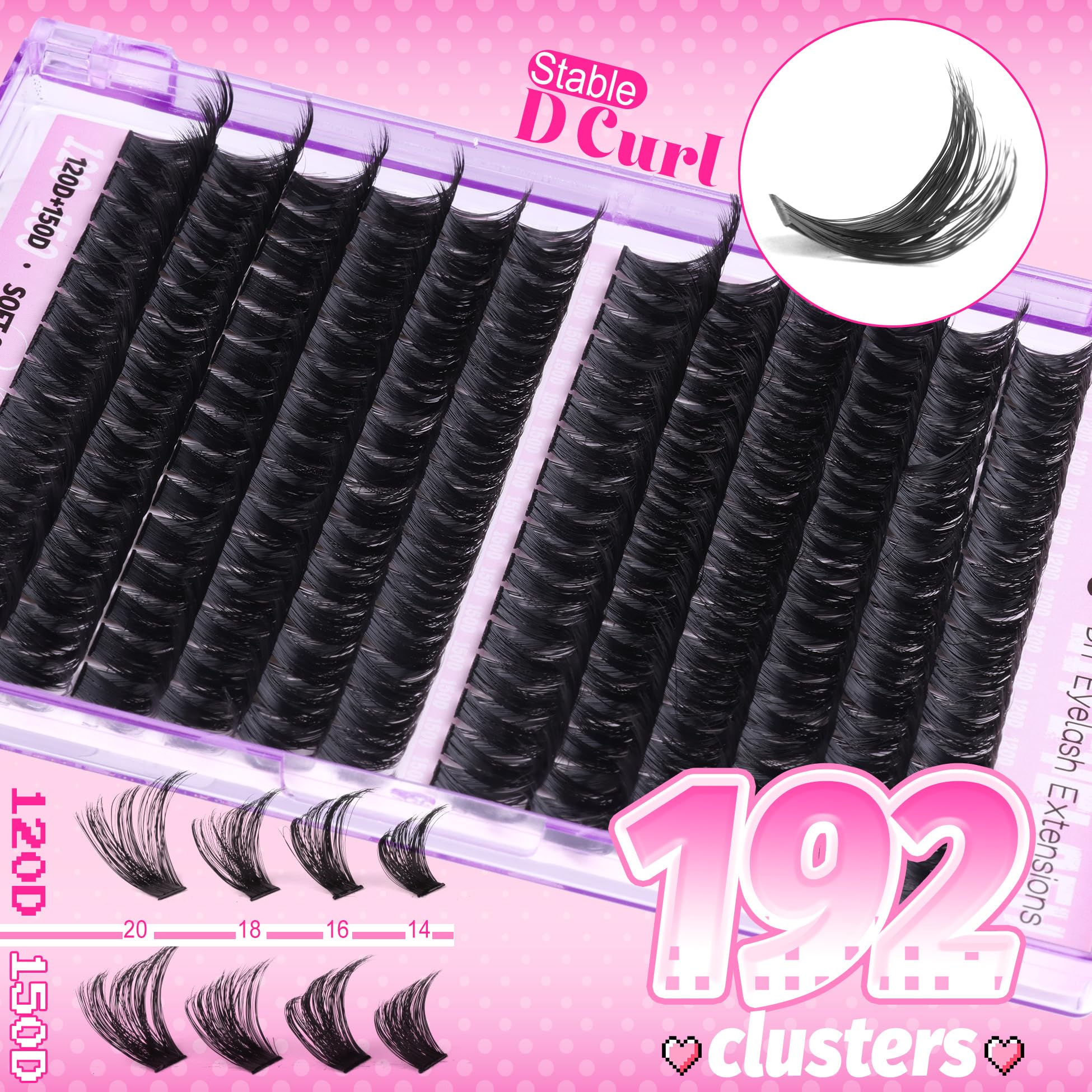 Clusters 120D et 150D Mavphnee, densité modulable.