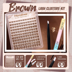 Clusters bruns naturels Mavphnee pour un volume léger.