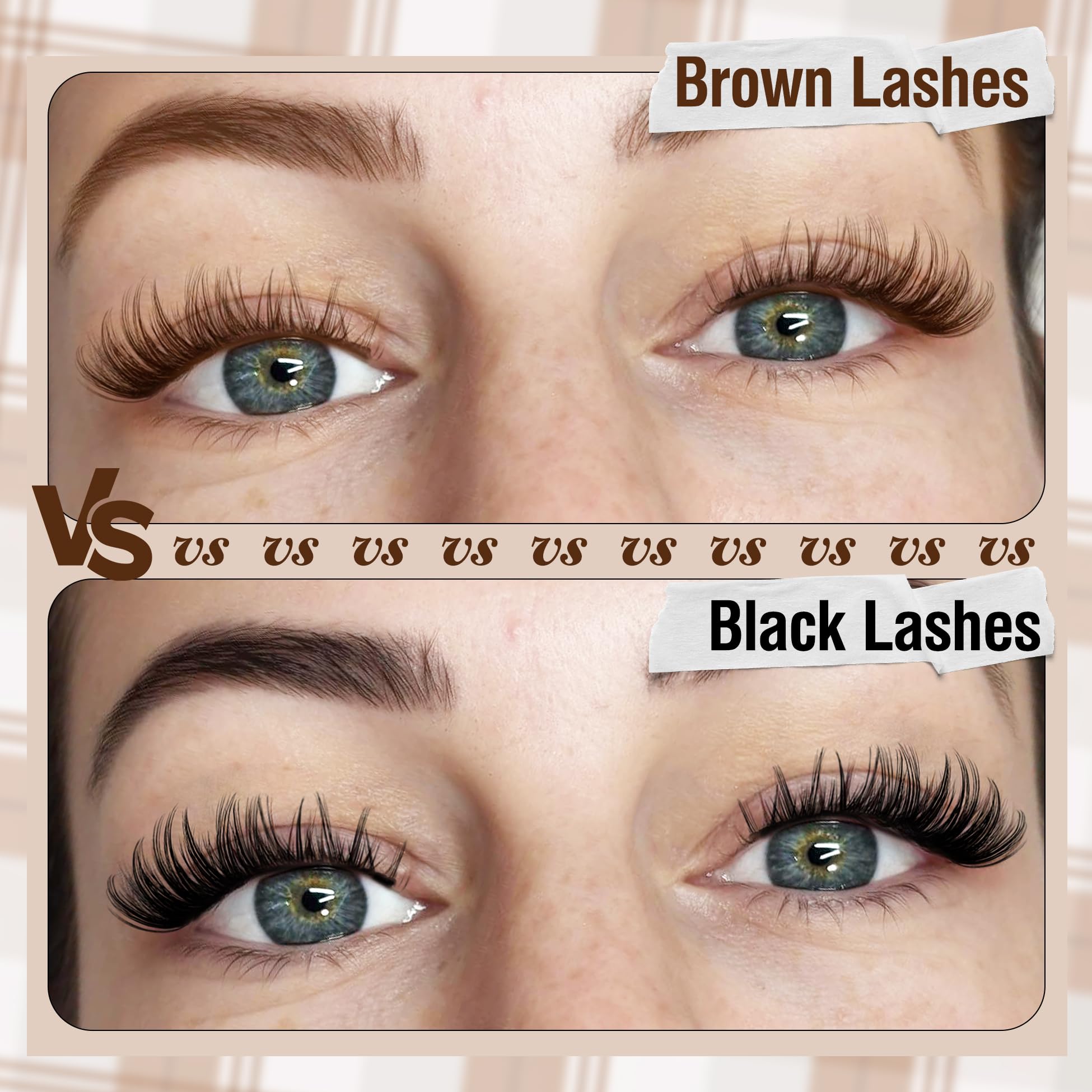 Mavphnee clusters bruns D‑Curly 14 mm pour plus de définition.