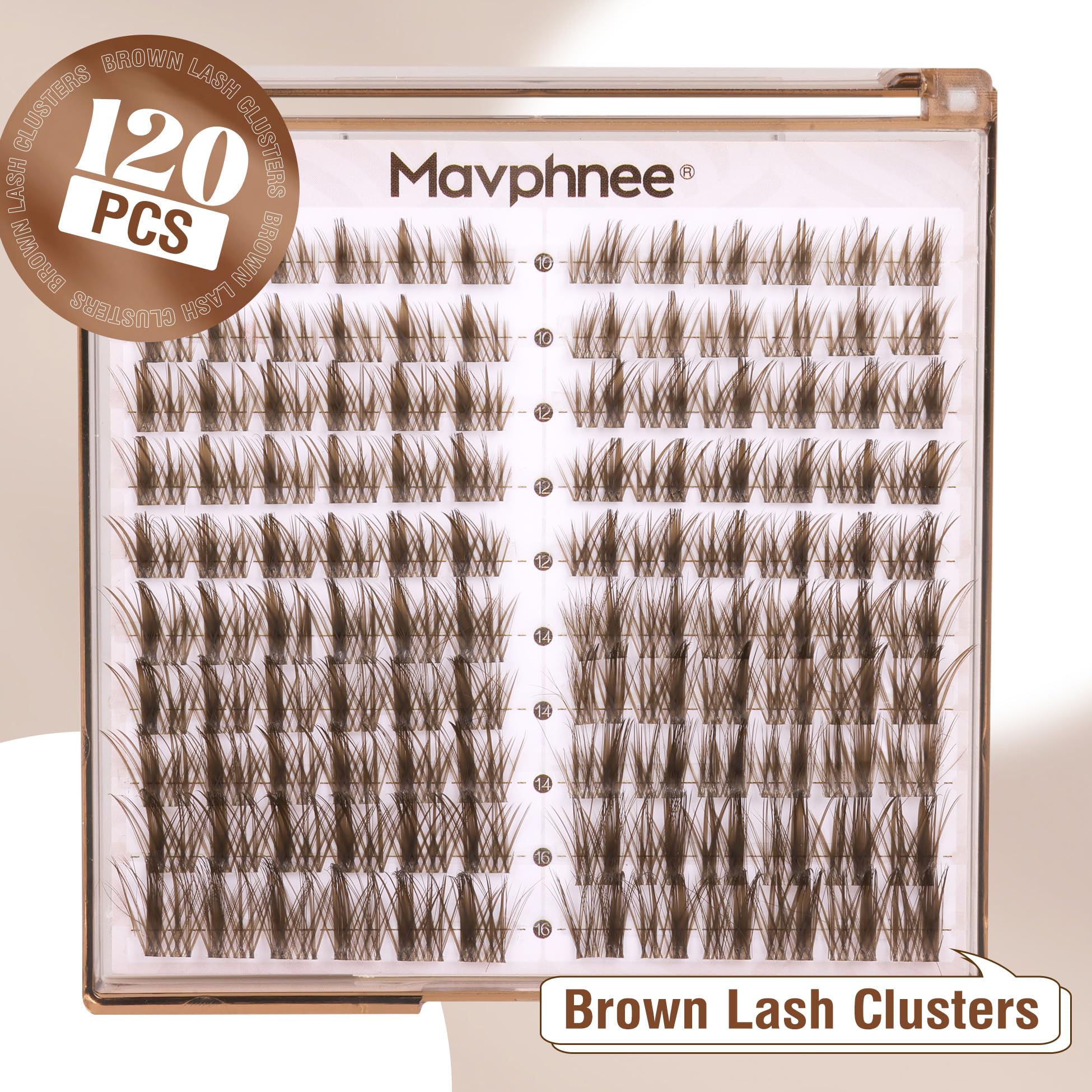 Mavphnee clusters bruns effet plume pour un rendu naturel