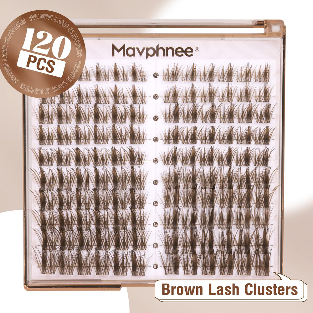 Mavphnee clusters bruns effet plume pour un rendu naturel