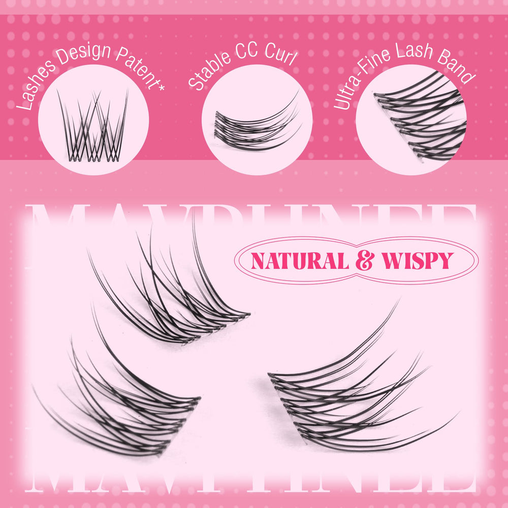 Mavphnee dissolvant-cluster pour un retrait doux sans tirer les cils.