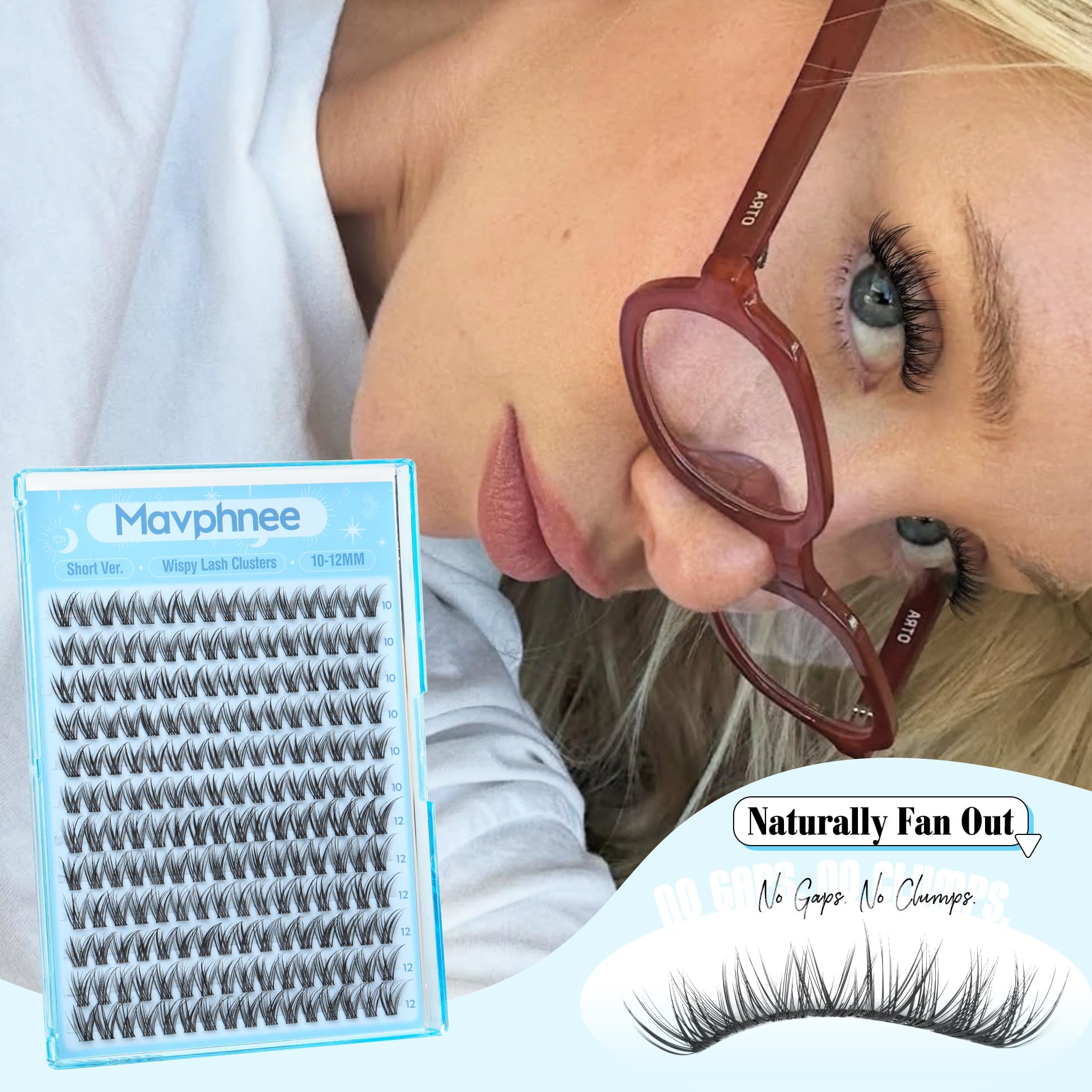 Mavphnee extensions cils en ensembles 192 pour créer divers looks.