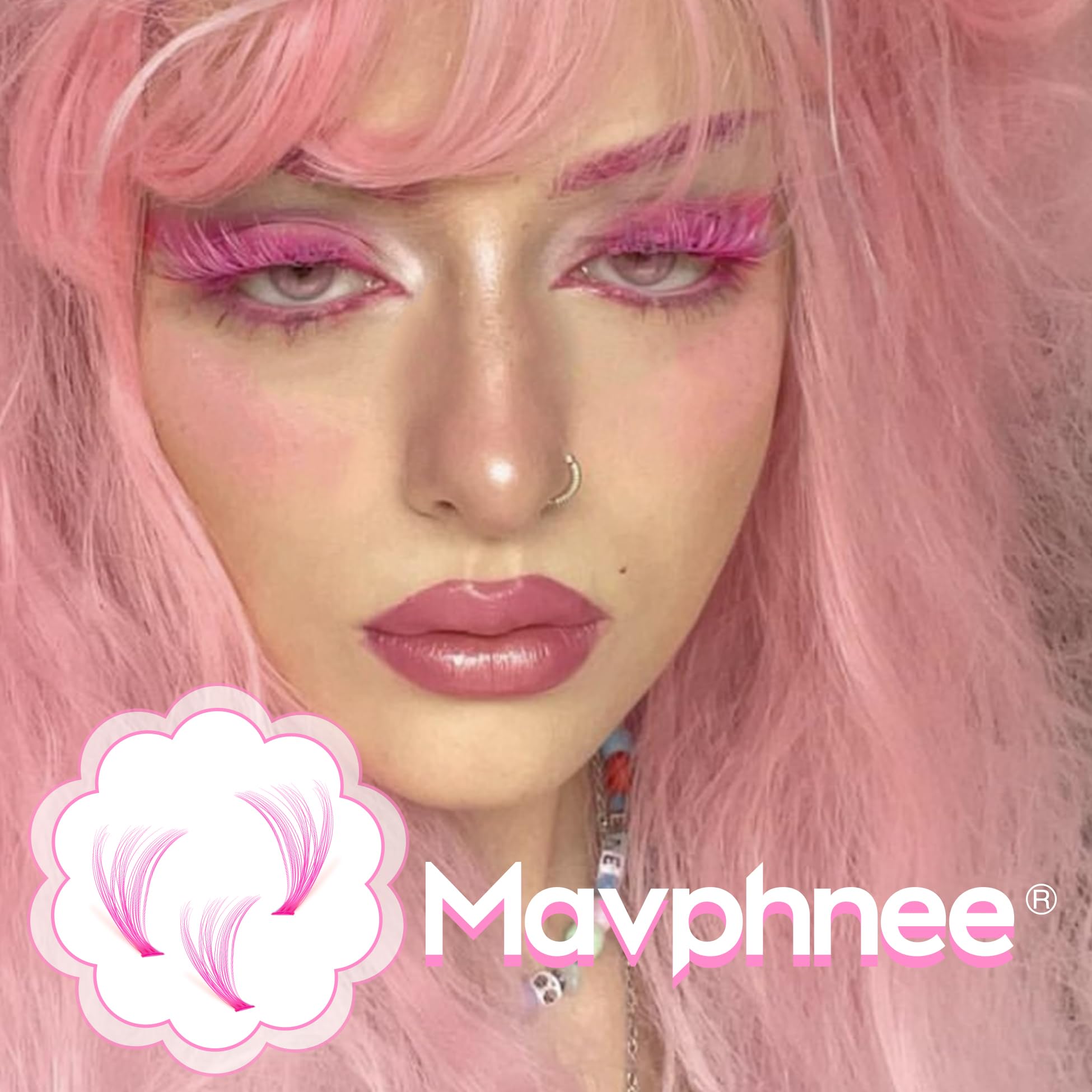 Texture douce et légère des cils Mavphnee idéale pour un port confortable
