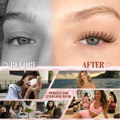 Extensions cils 8-16 mm Mavphnee pour une longueur modulable.