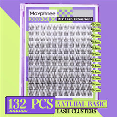 Mavphnee Extensions C-Curly 10-16mm pour un effet volumisant durable.