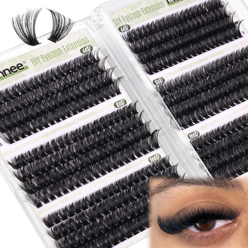 Mavphnee extensions Cils D-Curly 480pcs, ensemble polyvalent pour créer des looks personnalisés.