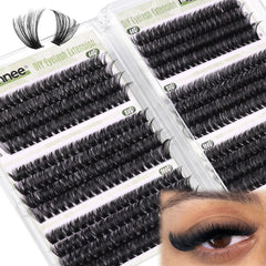 Mavphnee extensions Cils D-Curly 480pcs, ensemble polyvalent pour créer des looks personnalisés.