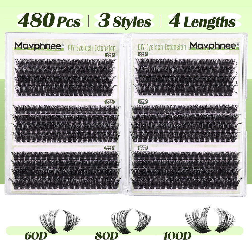 Mavphnee extensions D-Curly 60D-80D-100D, densité variée pour volume immédiat.