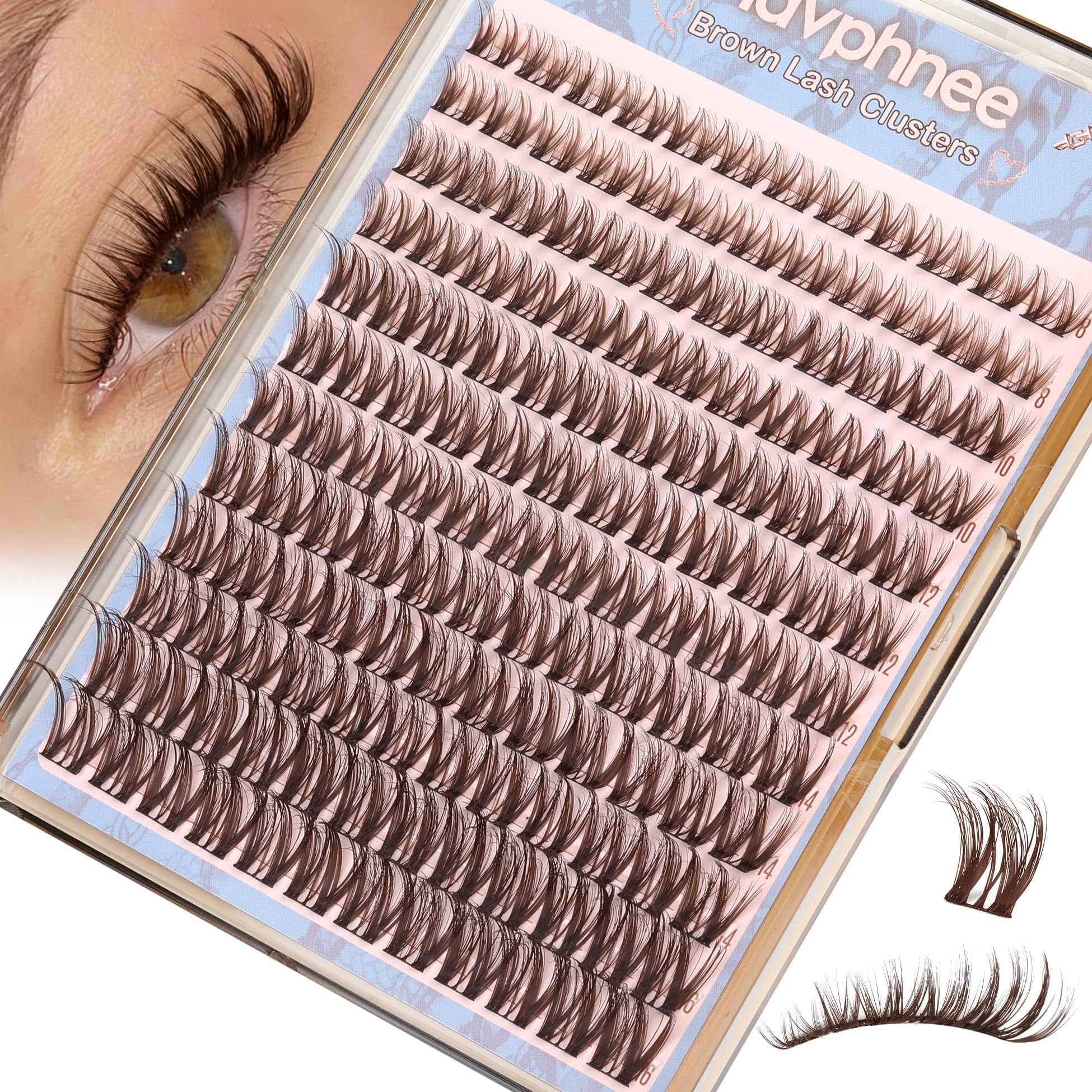 Mavphnee compatible avec lunettes et paupières sensibles.