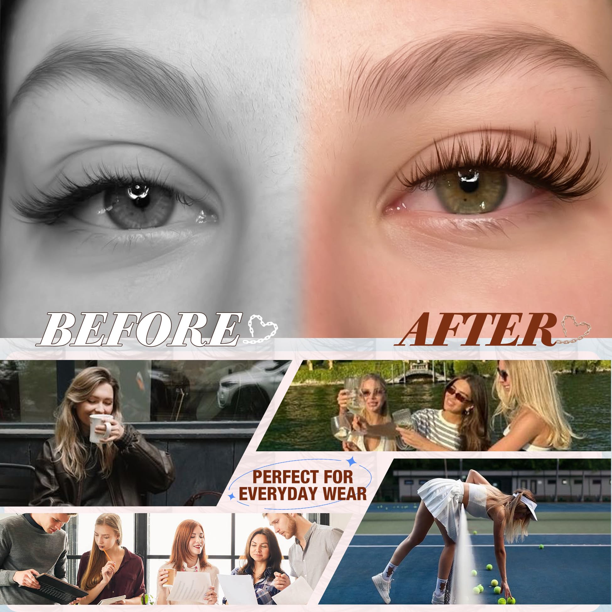 Mavphnee fibres coréennes duveteuses pour des cils légers et réutilisables.