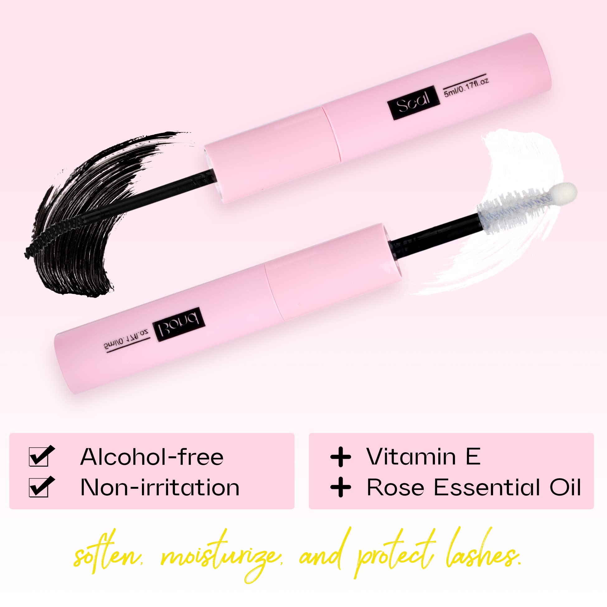 Mavphnee ingrédients vitamine E et huile de rose pour douceur des cils