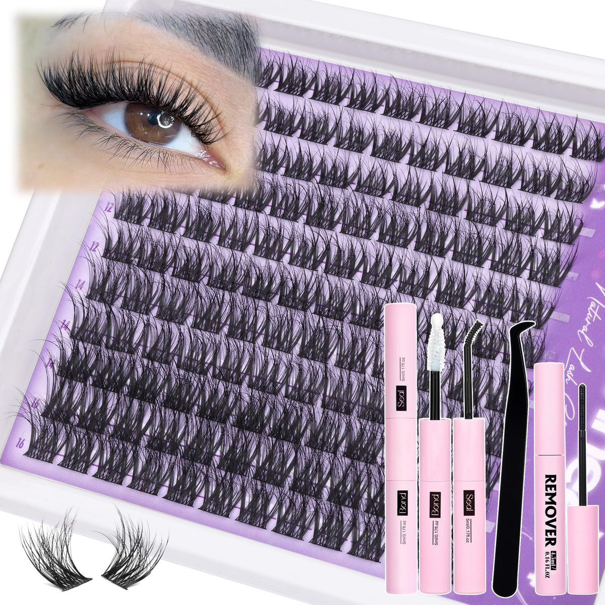 Mavphnee kit cils complets : ensemble pratique pour un regard naturel et durable.