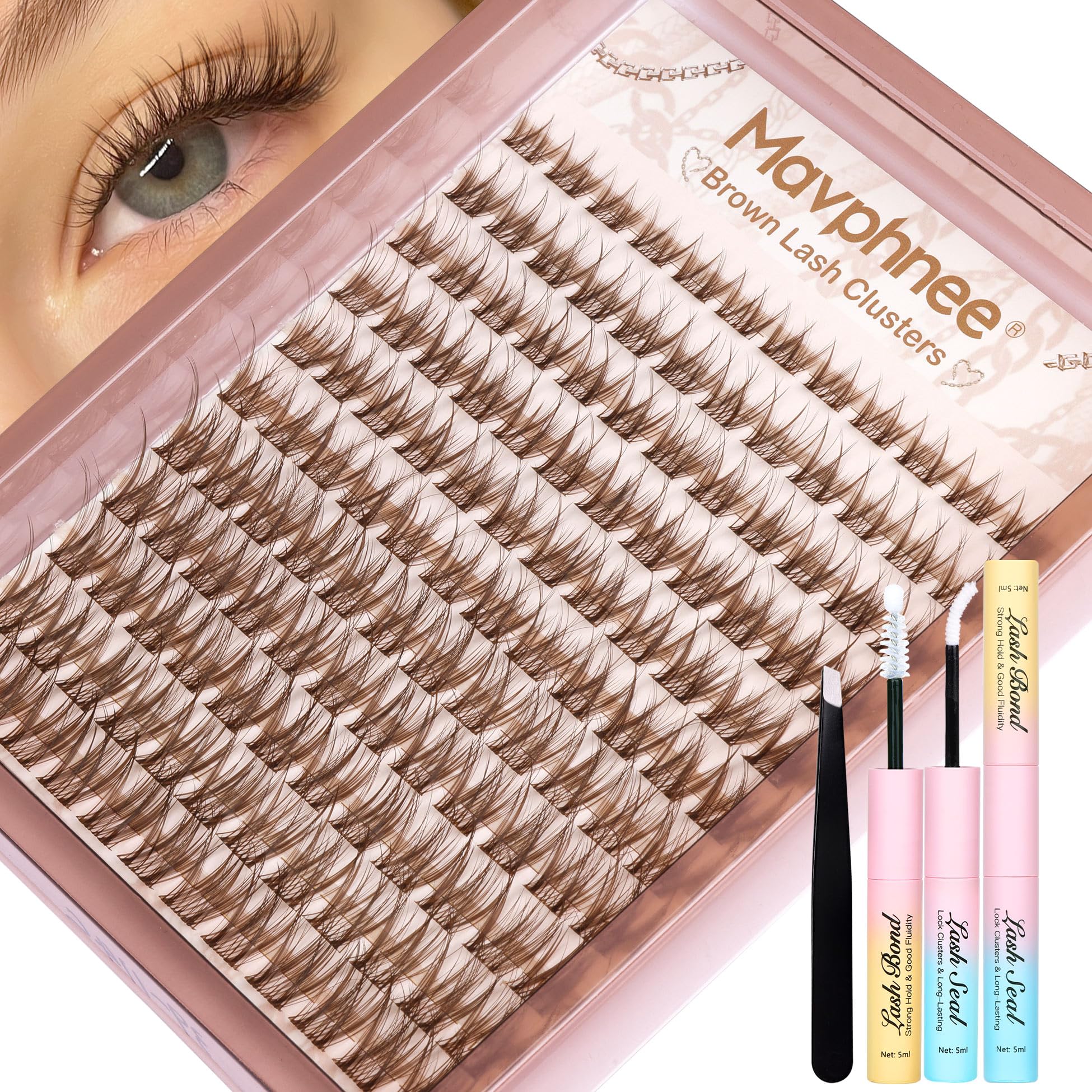 Mavphnee kit cils naturels pour un regard subtil et facile à porter.