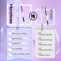 Mavphnee Lash Bond et Seal: adhesion ferme et durable jusqu a 72 heures