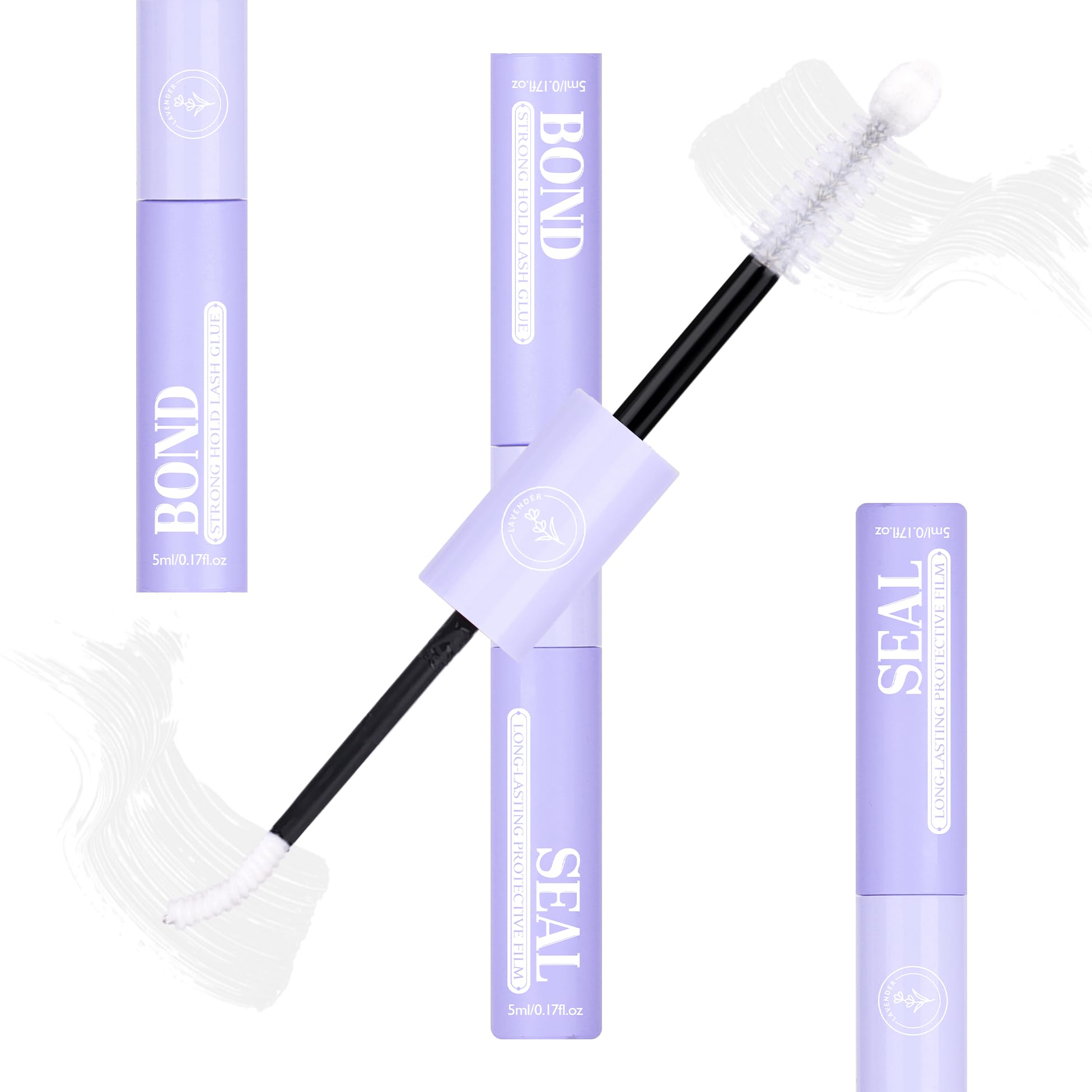 Mavphnee Lash Bond et Seal: bouteille transparente pour une tenue longue duree