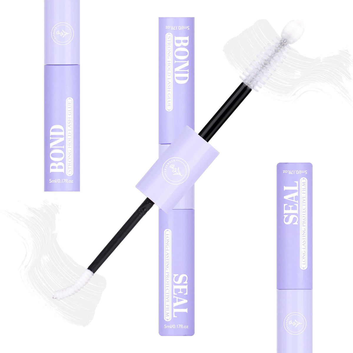 Mavphnee Lash Bond et Seal: bouteille transparente pour une tenue longue duree
