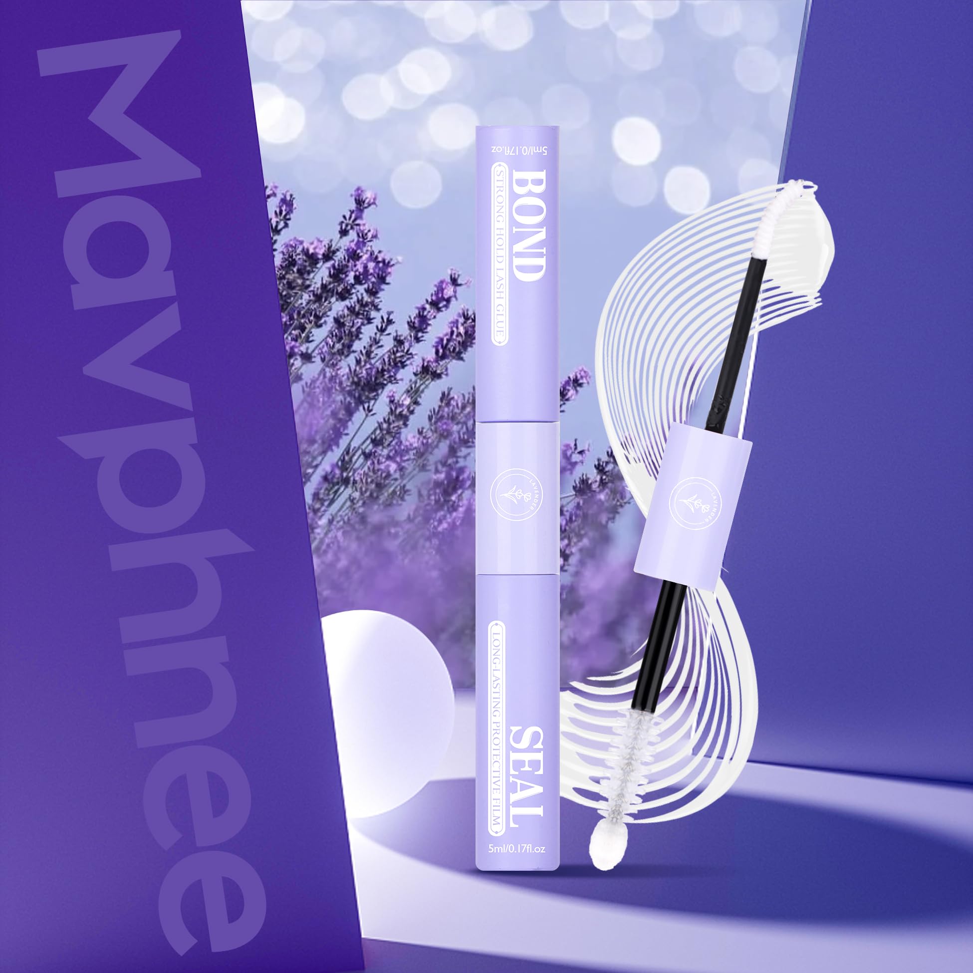 Mavphnee Lash Bond et Seal: finition claire pour un rendu naturel sans residu