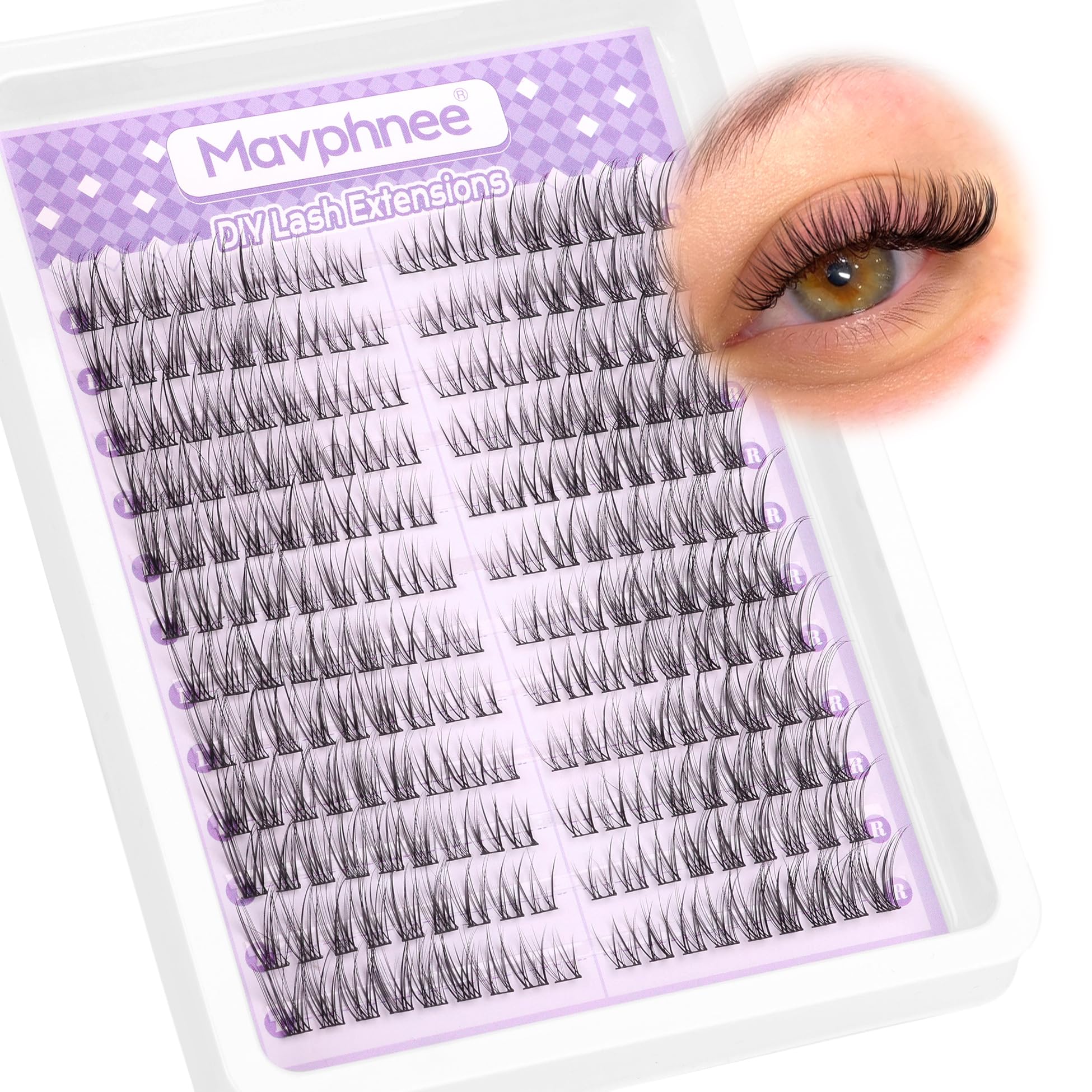 Mavphnee Lash Clusters gauche, pose facilite et regard naturel.
