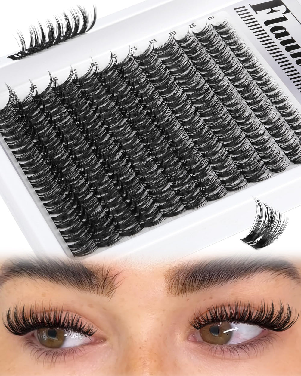 Mavphnee clusters de cils, ensemble 132 pièces pour personnaliser votre look.