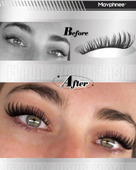 Mavphnee clusters de cils, fibres soie pour une douceur naturelle.