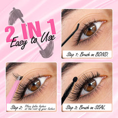 Mavphnee formule sans alcool enrichie vitamine E et huile de rose pour les cils.