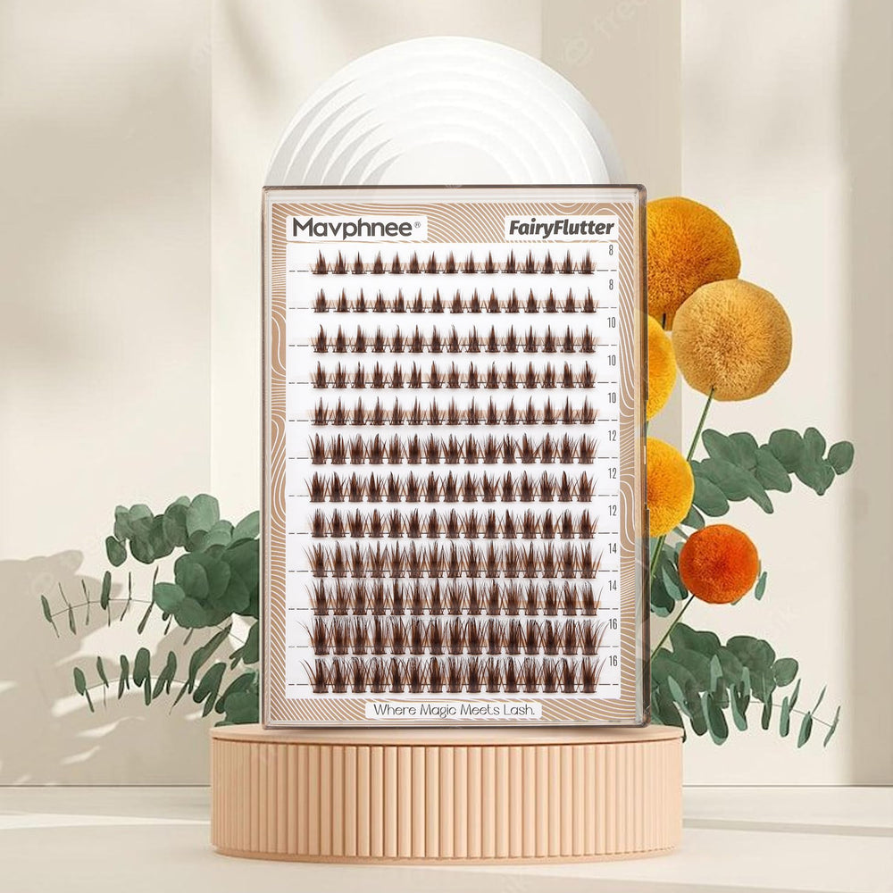 Mavphnee lash-kit-bruns-8-16mm: pack polyvalent pour looks variés