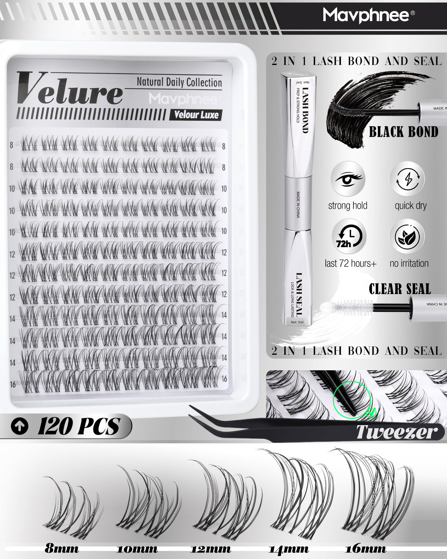 Mavphnee-liaison-sceau-cils-adhesion : adhérence fiable pour des cils qui tiennent.