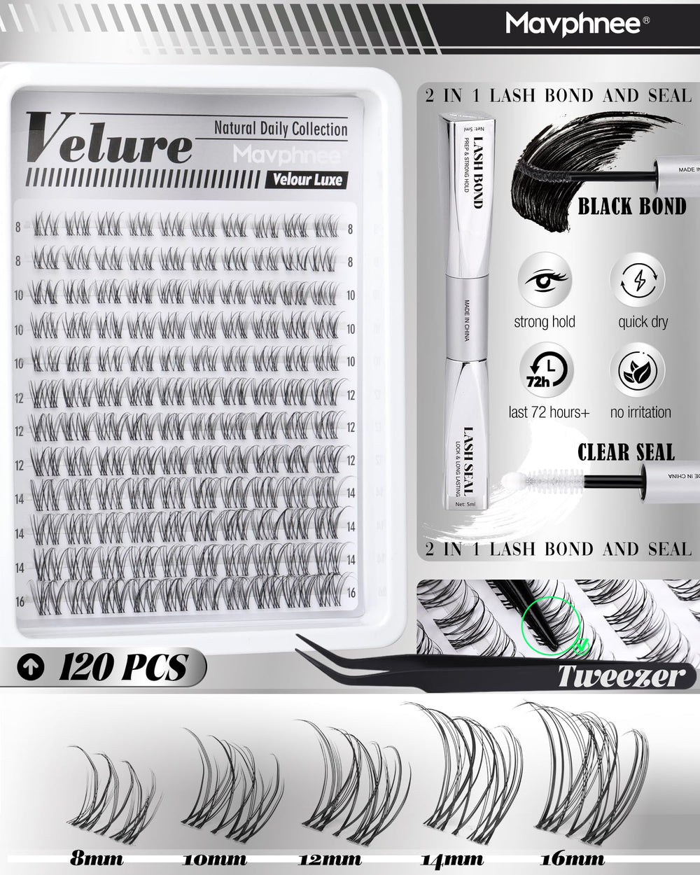 Mavphnee-liaison-sceau-cils-adhesion : adhérence fiable pour des cils qui tiennent.