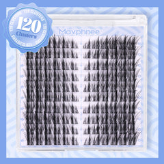 Mavphnee Manga Lash Clusters oeil-chat lift doux, effet plumeux léger.
