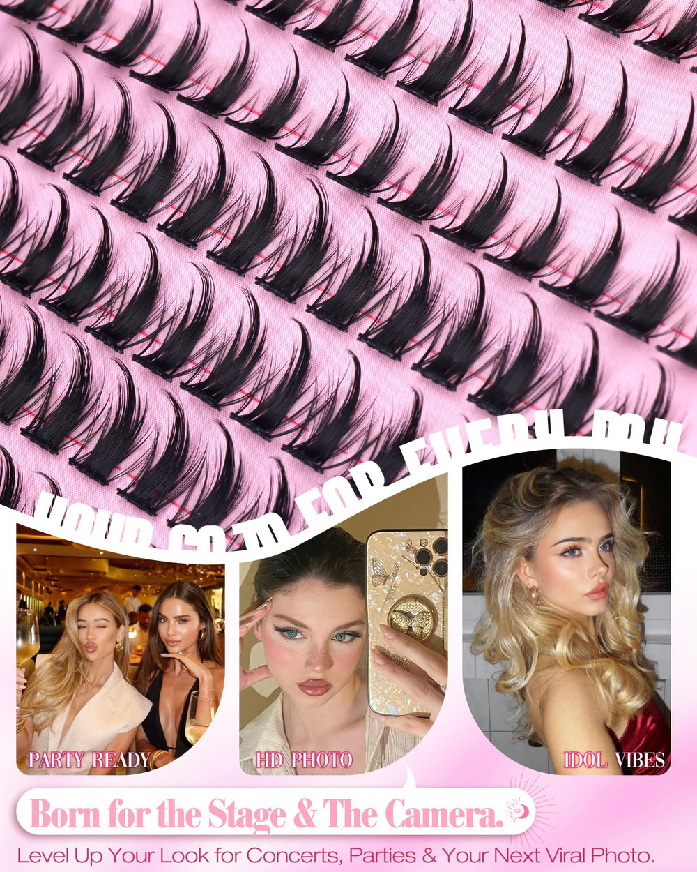 Mavphnee Pointes design féerique: ajoutent du volume sans lourdeur.
