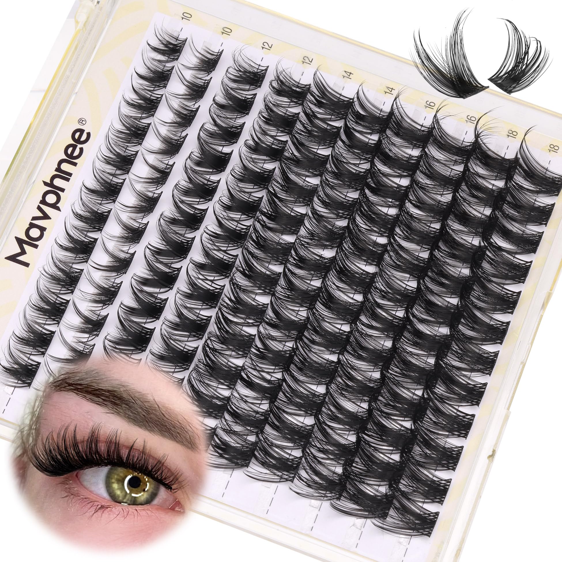 Mavphnee regard ouvert – cils courbe-d pour un effet naturel.