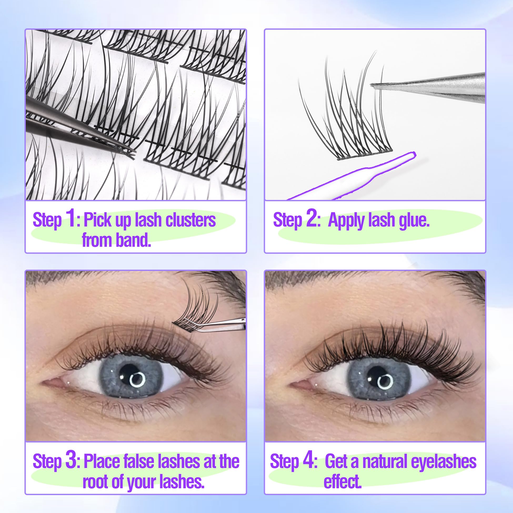 Mavphnee sans cruauté, cils-grappes CC-Curly, beauté éthique