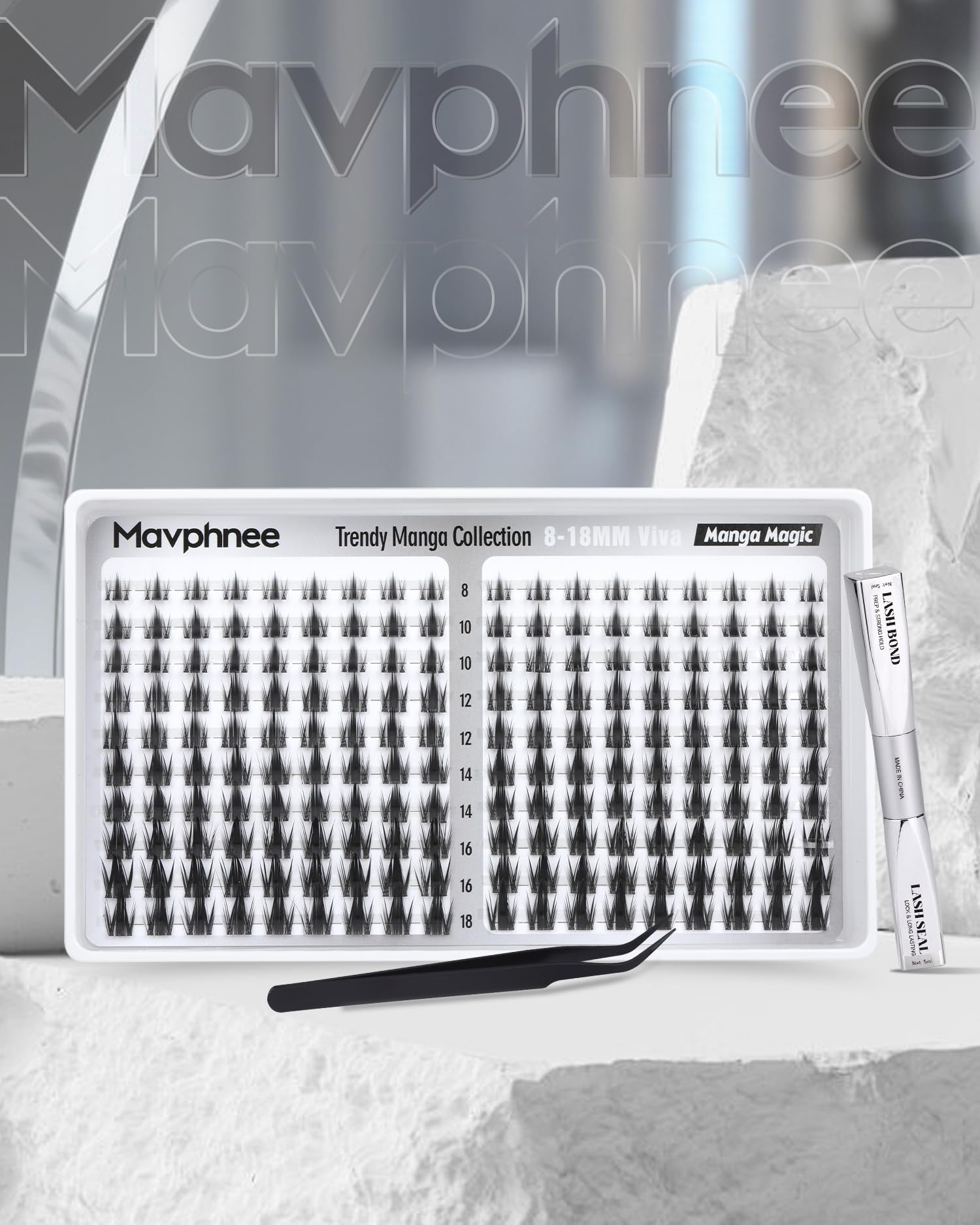 Mavphnee Viva Lash Clusters Effet-Jour-Nuit: adaptez le look jour et nuit facilement.