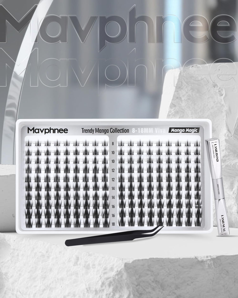 Mavphnee Viva Lash Clusters Effet-Jour-Nuit: adaptez le look jour et nuit facilement.