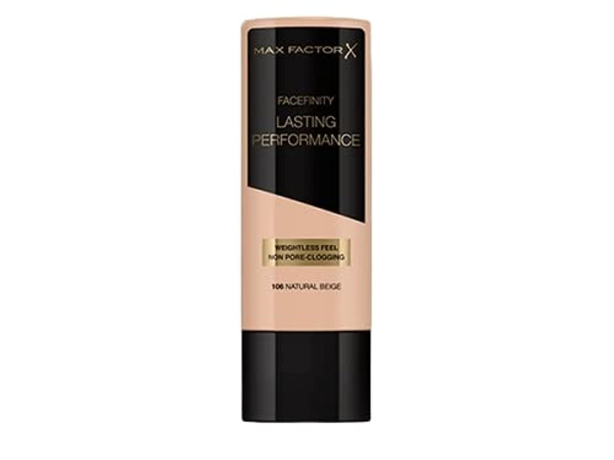 Max Factor fond de teint en bouteille, tenue longue durée pour teint naturel.