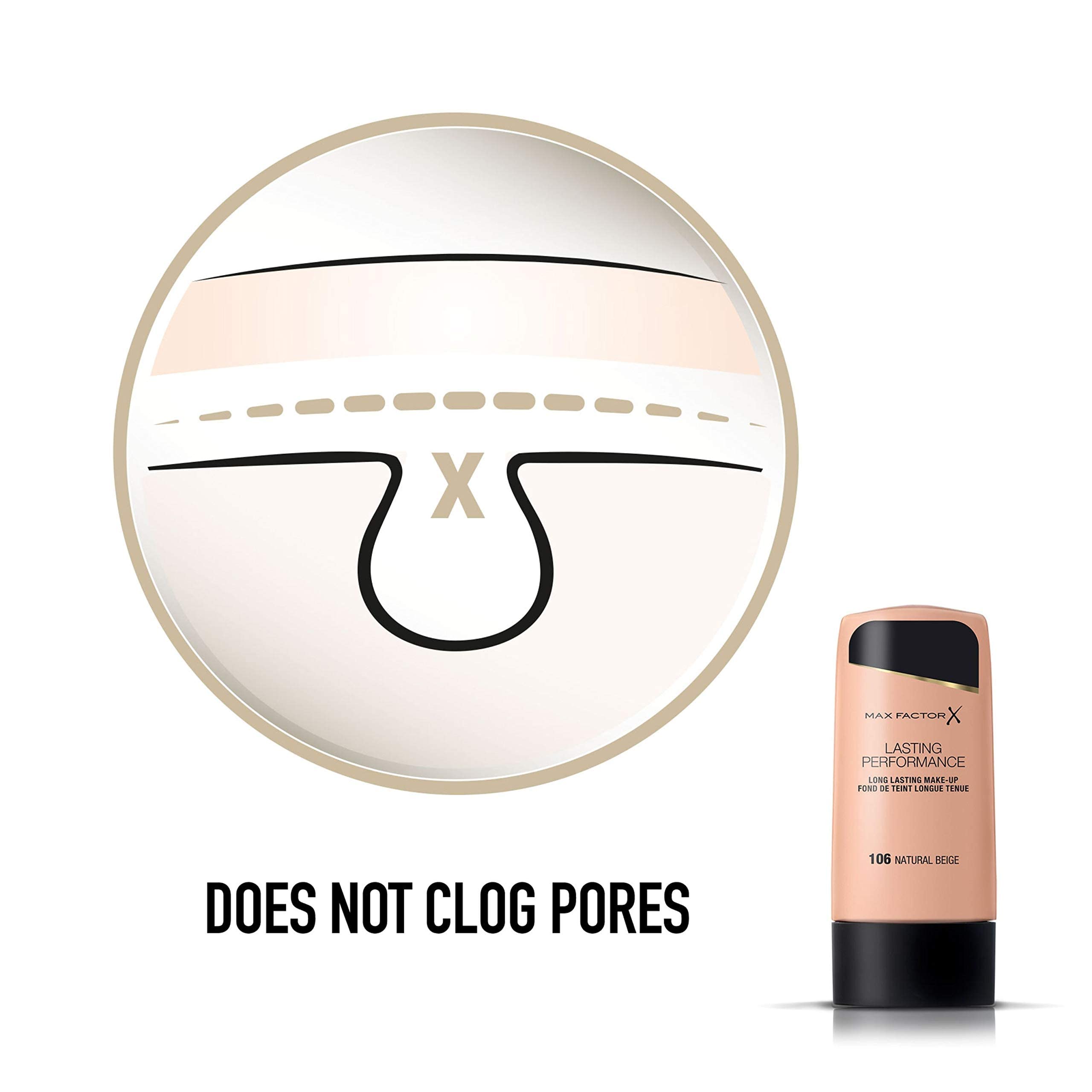Max Factor fond de teint composition creme, confort peau.