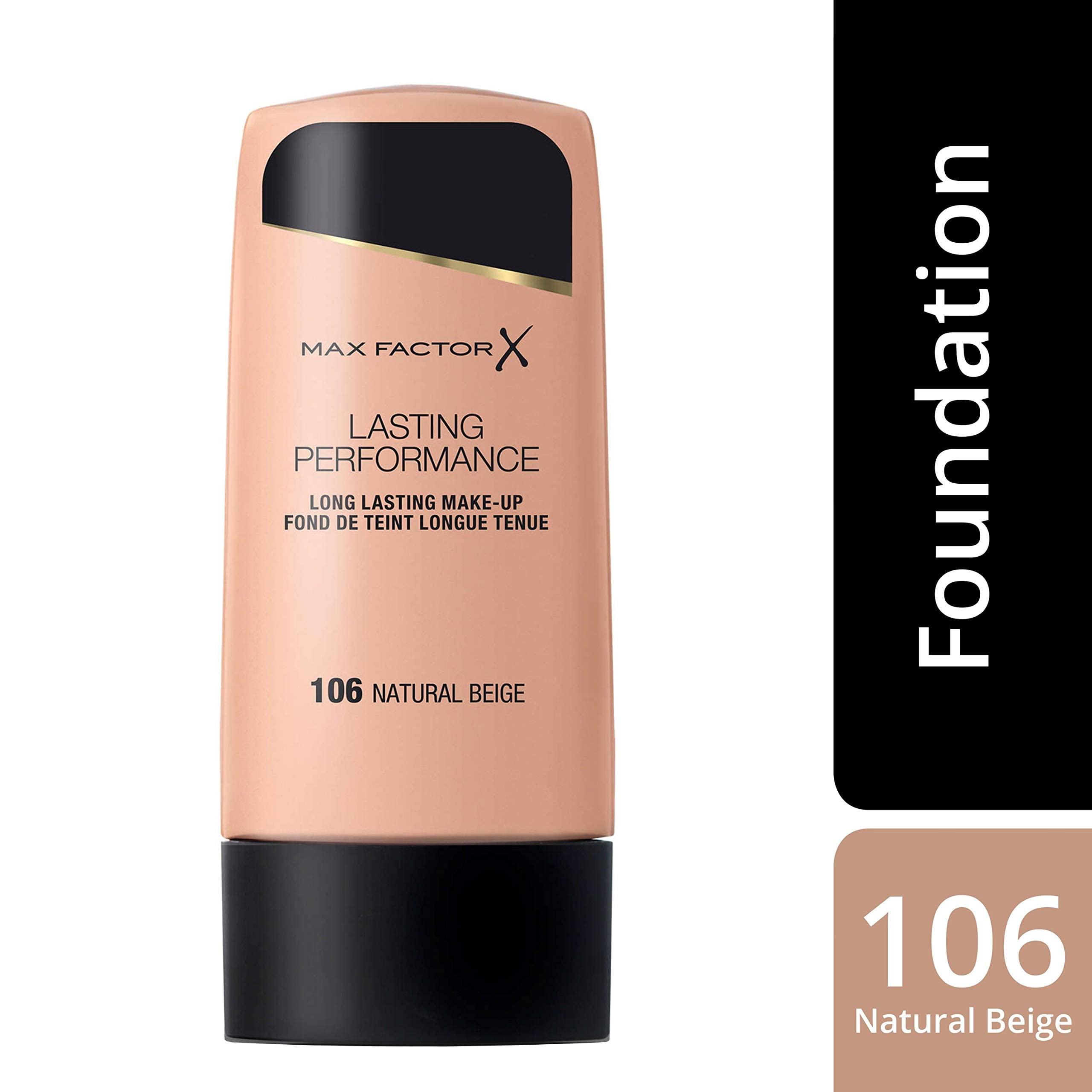 Max Factor fond de teint texture creme, application fluide et homogène.