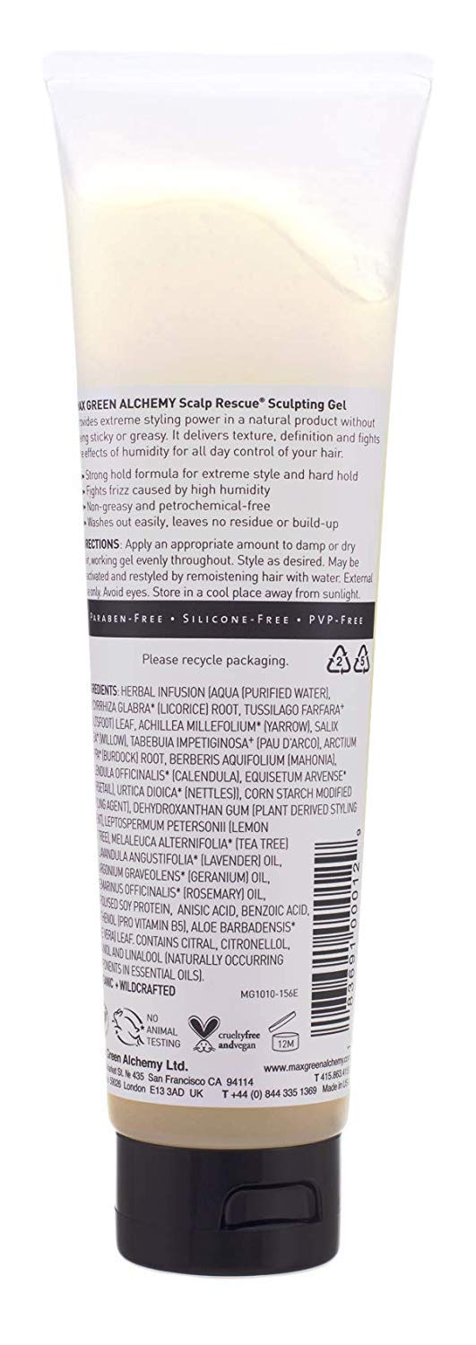 Max Green Alchemy — Définition des boucles avec gel-coiffant vegan sans lourdeur.