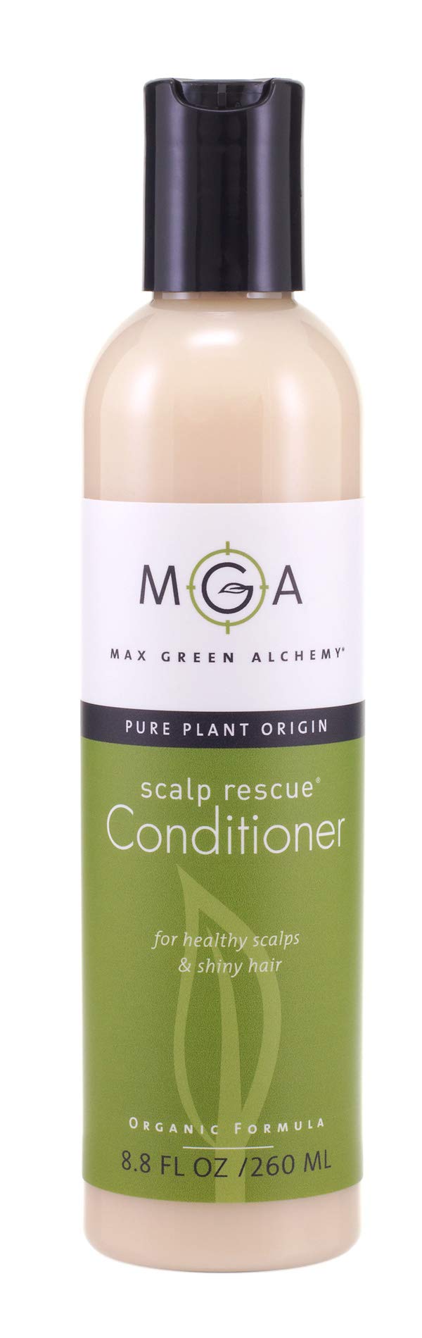 Max Green Alchemy MGA: bouteille d’un conditioner vegan avec huile d'arbre à thé, soin nourrissant.