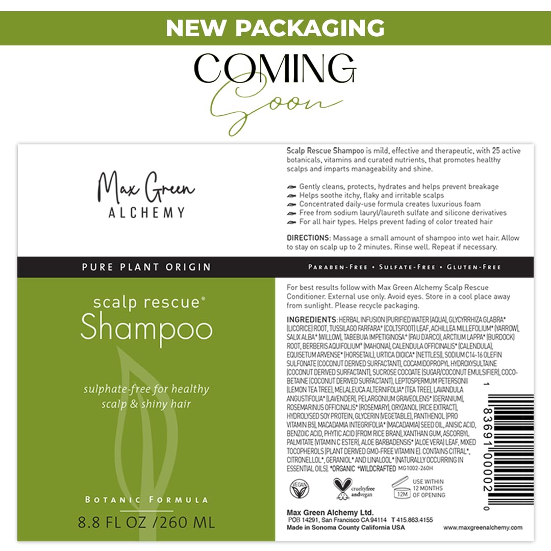 Max Green Alchemy MGA: définition des boucles, réduction des frisottis.